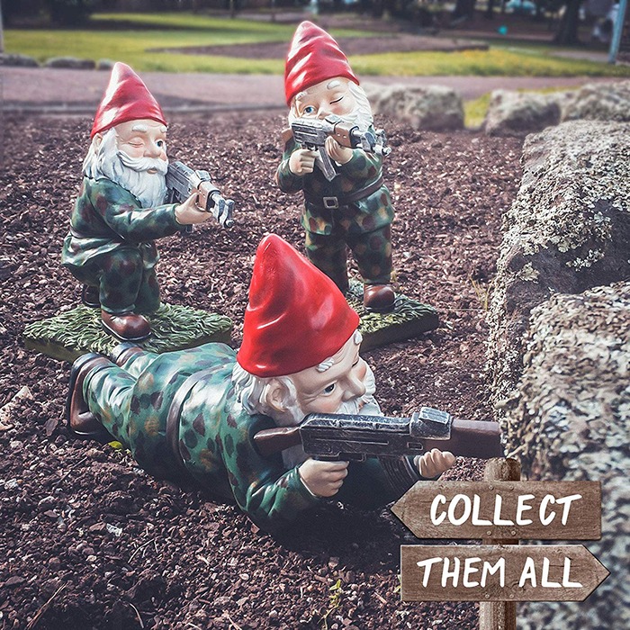 Military Garden & Lawn Gnomes - Ehi Kioya