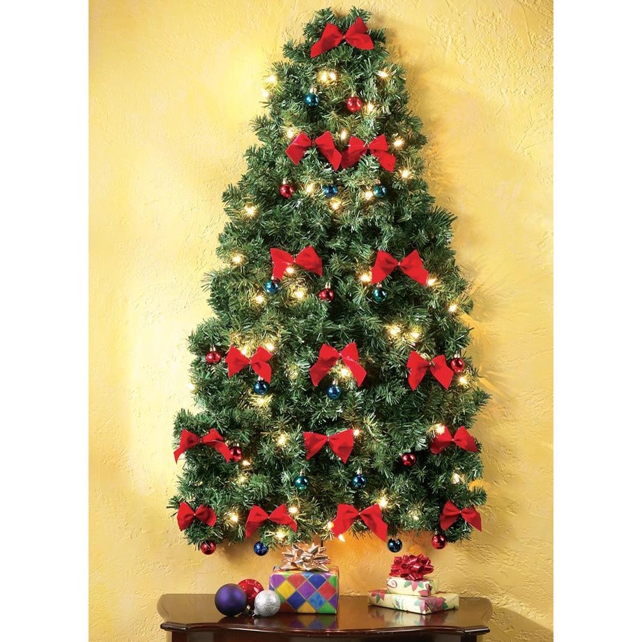 Wall-Hanging Pre-Lit Christmas Tree - Ehi Kioya